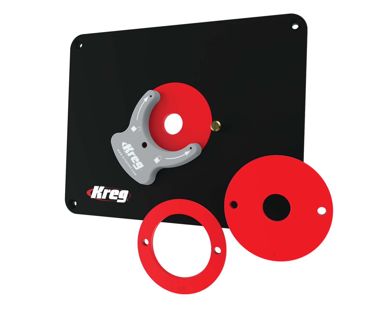 4: KREG Precision Router Tabel Insert Plate - Predrilled